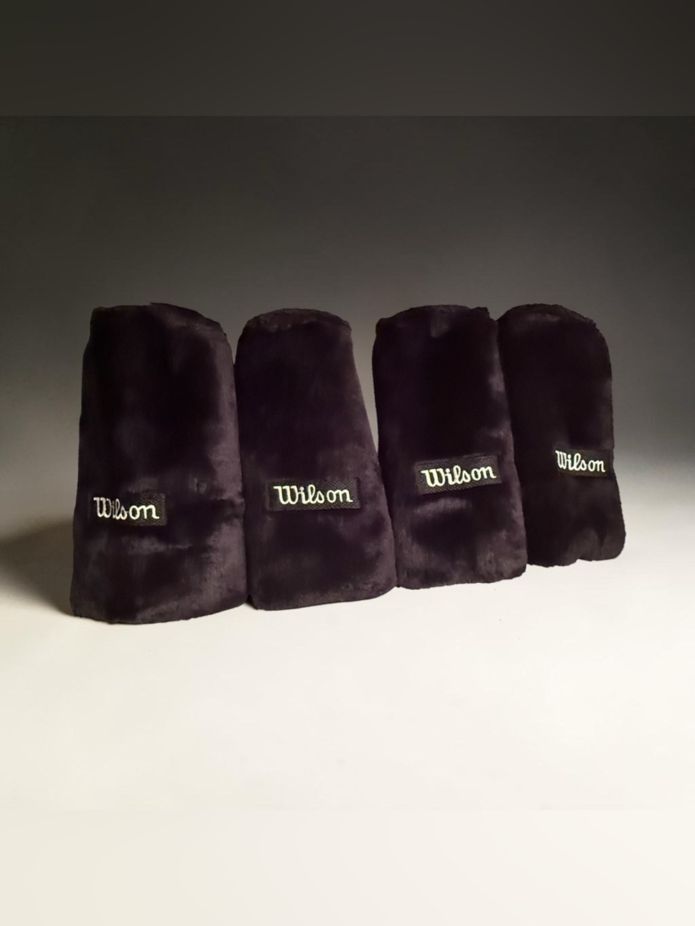 Wilson Black Faux Fur Golf Headcover Set